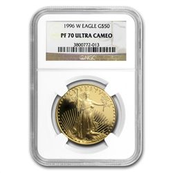 1996-W 4-Coin Proof Gold American Eagle Set PF-70 NGC