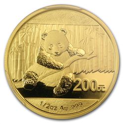 2014 1/2 oz Gold Chinese Panda MS-69 PCGS