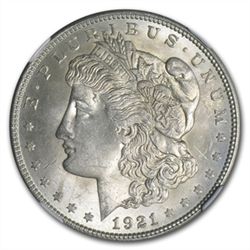 1921 Morgan Dollar - MS-63 NGC