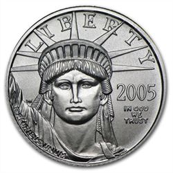 2005 1/10 oz Platinum American Eagle - Brilliant Uncirc