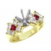 Image 1 : Lady 14K Yellow Gold Ring with 1.53ct Round Brilliant