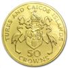 Image 1 : Turks &amp; Caicos 1974 50 Crowns Gold Matte