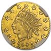 Image 1 : 1875 BG-847 Indian Round 25 Cent Gold MS-61 NGC