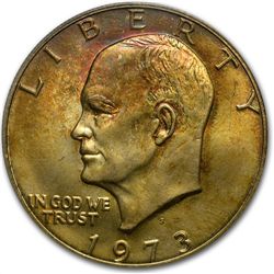 1973-S Eisenhower Silver Dollar MS-66 - PCGS Beautiful