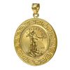 Image 1 : 2014 1/4 oz Gold Eagle Pendant (Greek Key-Prong Bezel)