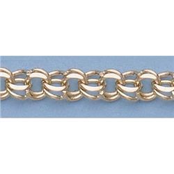 Pure Gold 7" 14k Gold-Yellow 9.8mm Charm Bracelet 23.2g