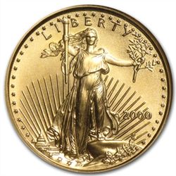 2000 1/10 oz Gold American Eagle MS-70 NGC