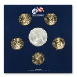 2007-W US Mint Annual Uncirculated Dollar 6 Coin Set
