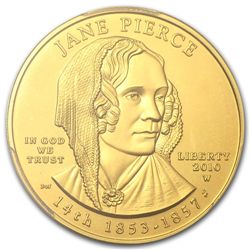 2010-W 1/2 oz Gold Jane Pierce MS-69 PCGS First Strike