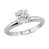 Image 1 : 0.90 ct Round cut Diamond Solitaire Ring, G-H, I