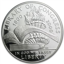 2000-P Library of Congress $1 Silver Commem - PR-69 DCA