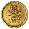 Image 1 : 2000 1 oz Gold Year of the Dragon Lunar Coin (Series I)