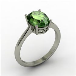 Tourmaline 2.30 ctw Ring 14kt White Gold