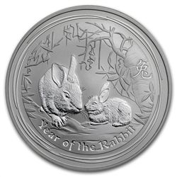 2011 1 oz Silver Australian Year of the Rabbit Series I