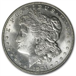 1921-S Morgan Dollar - MS-64 PCGS