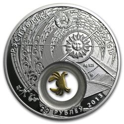 Belarus 2013 Silver Proof 20 Rubles Zodiac Signs - Canc