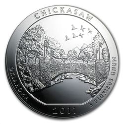 2011 5 oz Silver ATB Chickasaw MS-69 DMPL FS John Merca