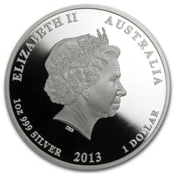 2013 1 oz Silver Prince George Proof Coin