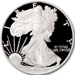 2006-W (Proof) Silver American Eagle PF-70 UCAM NGC Bla