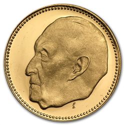 Germany 1957 Gold Medal (0.2304 AGW) Adenauer