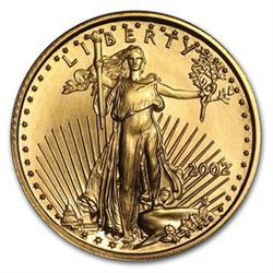 2002 1/10 oz Gold American Eagle - Brilliant Uncirculat