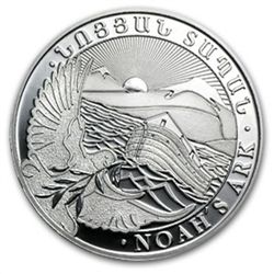 2013 1 Kilo (32.15 oz) Silver Armenia 10000 Drams Noah'