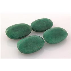 99.85ctw Faceted Loose Emerald Beryl Gemstone Lot of 4