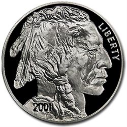 2001-P Buffalo $1 Silver Commem Jay Johnson - PR-69 DCA