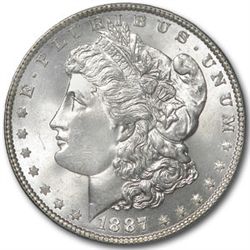 1887 Morgan Dollar - MS-66 PCGS