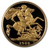 Image 1 : Great Britain 1988 3 Coin Gold Sovereign Proof Set