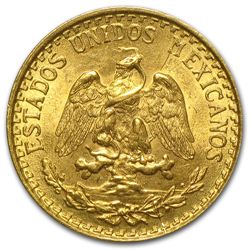 Mexico 1920 2 Pesos Gold MS-63 PCGS