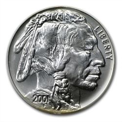 2001 American Buffalo $1 Silver Commem - Coin &amp; Cur