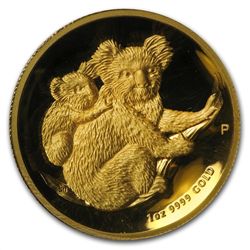 2008-P 1 oz Proof Gold Koala High Relief PCGS PR-70 DCA