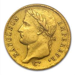 France 1809-1814 20 Francs Gold Napoleon AU