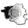 Image 1 : Andorra 2013 Proof Silver Nature Treasure Map Shaped -