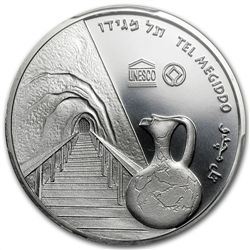 2012 Israel Tel Megiddo Proof-Like Silver 1 NIS Coin PL