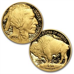 2008-W 4-Coin Proof Gold Buffalo Set (W/Box &amp; CoA)