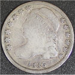 1835 Capped Bust 10 Cents ... F-16