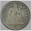 Image 1 : 1856 Liberty Seated 10 Cents Large date G-4