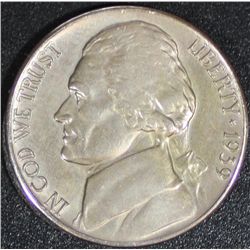 1939D Jefferson 5 Cents Reverse of 1938 MS-60