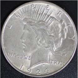 1924 Peace 1 Dollar MS-64