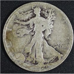 1921 Walking Liberty 50 Cents G-4