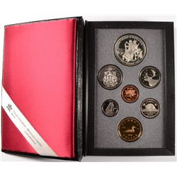 1990 CANADIAN PROOF SET, DOUBLE DOLLARS,  WITH BOX/COA, ONE DOLLAR IS SILVER