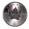 Image 1 : 2014 CANADIAN MAPLE LEAF, $5.00 ONE OUNCE .9999 SILVER COIN