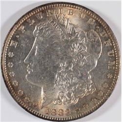 1883-O MORGAN SILVER DOLLAR, MS-63  SPECTACULAR COLOR!