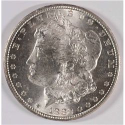 1882-CC MORGAN SILVER DOLLAR, MS-63+  BLAST WHITE!