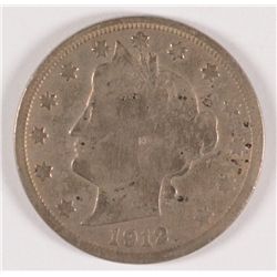 1912-S V-NICKEL G/VG