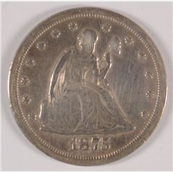 1875-S TWENTY CENT VF-30