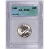 Image 1 : 1939 WASHINGTON QUARTER ICG MS-65 (DDO-007)
