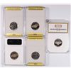 Image 2 : (5) SLABBED PROOF JEFFERSON NICKELS (62, 69-S, 79-S, 81-S, 96-S)